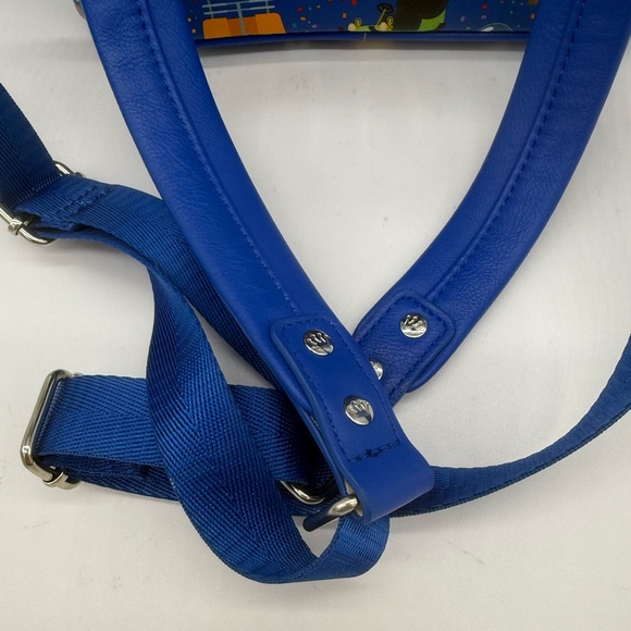 Disney Parks Exclusive Loungefly Hard Tag Blue Backpack Chibi Characters - Picture 6 of 10